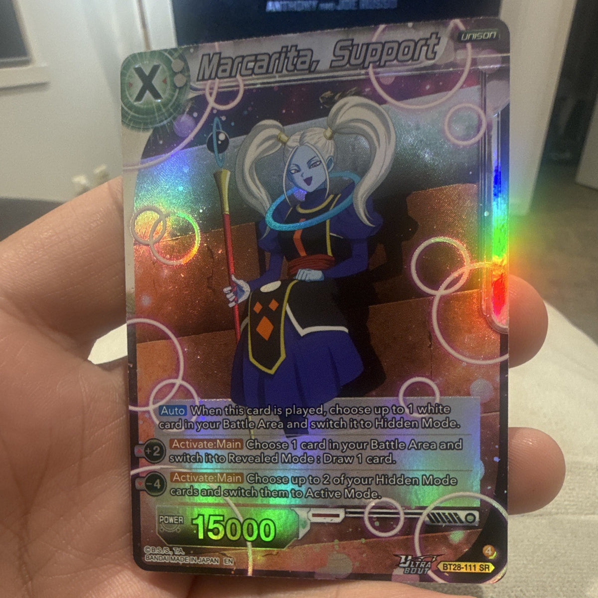 Bandai Dragon Ball Super Marcarita, Support Ultra Limit SR Foil BT28-111 EN0