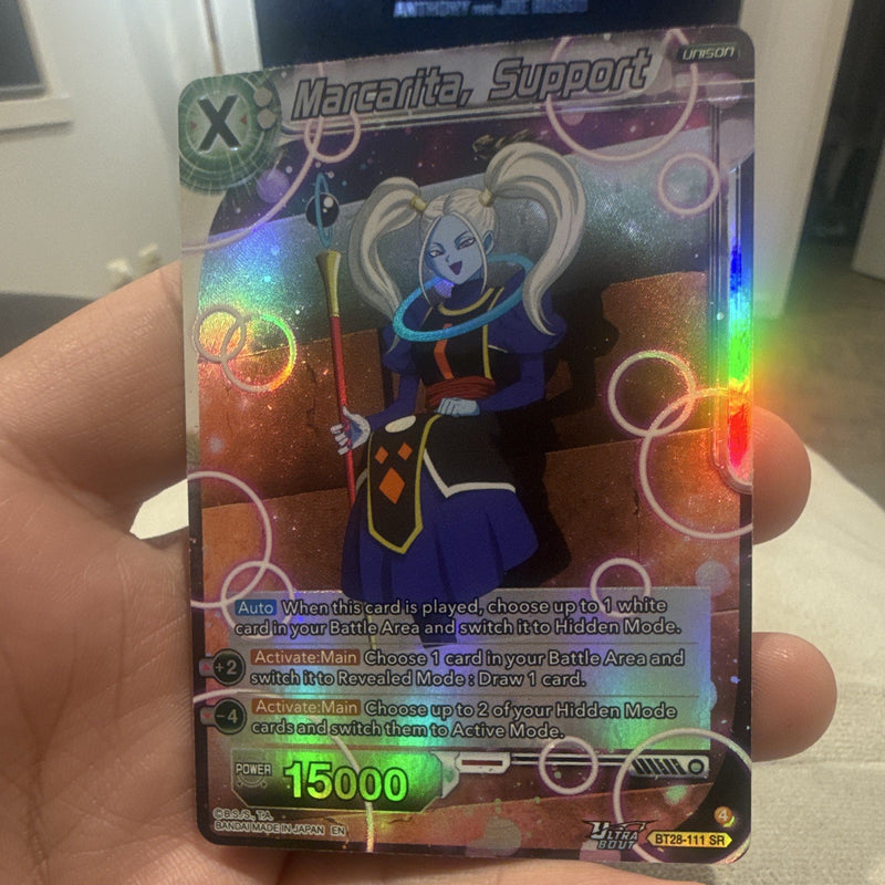 Bandai Dragon Ball Super Marcarita, Support Ultra Limit SR Foil BT28-111 EN0