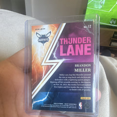 Panini Select 2023 24 Thunder Lane #12 Brandon Miller Rookie Insert Hornets1