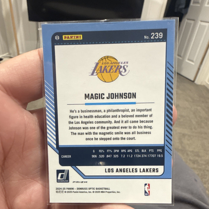 Panini Donruss Optic 2024 25 Legends Magic Johnson Lakers Purple #2391