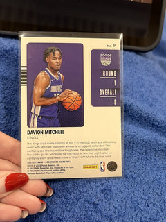 Panini Contenders 2021 22 Davion Mitchell Rookie 2021 Draft Class #9 Kings2