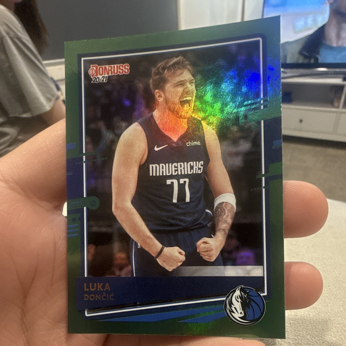 Panini Donruss 2020 21 Luka Dončić Green Holo Parallel #13 Dallas Mavericks0