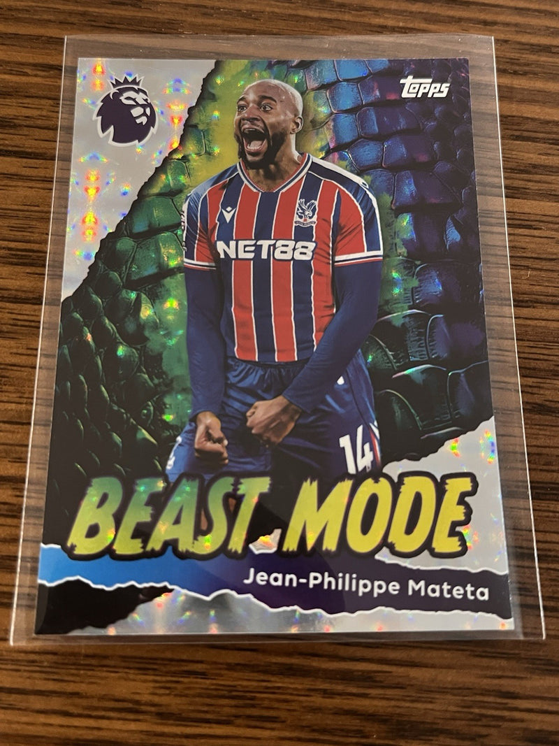Topps Jean Philippe Mateta Beast Mode Parallel Topps Premier League 427 25/261