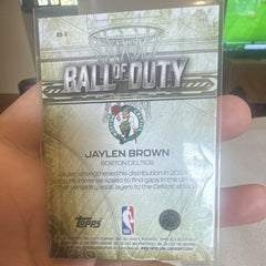 Topps Chrome Ball of Duty BD 5 Jaylen Brown Boston Celtics Insert1