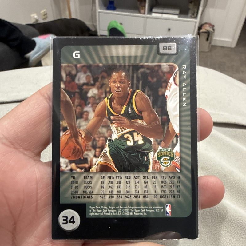Upper Deck Victory Ray Allen Base Seattle SuperSonics #34 2003 Basketball1