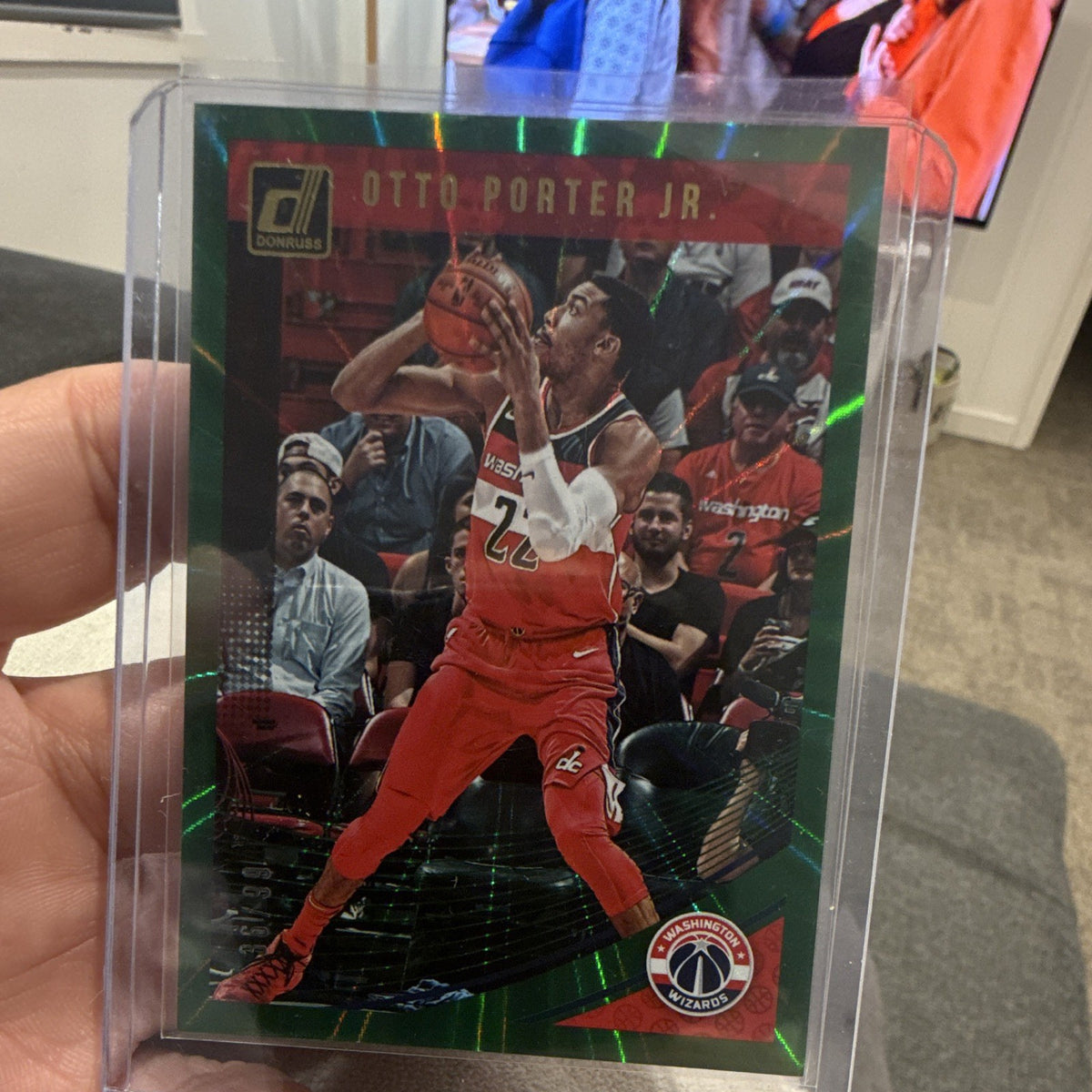Panini Donruss 2018 19 Otto Porter Jr Green Laser 36/99 #123 Wizards0