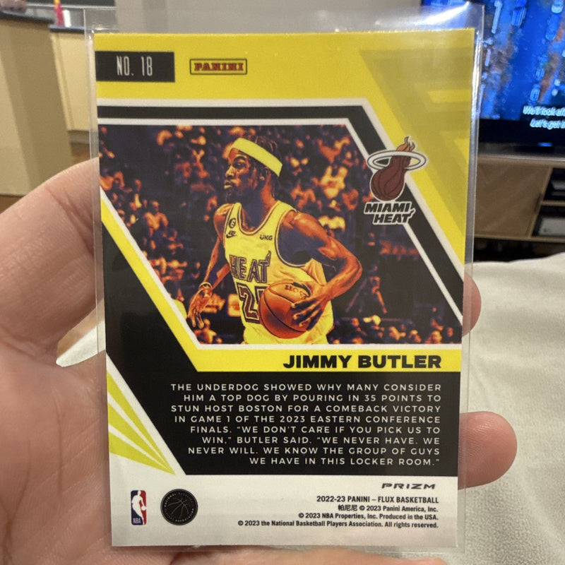 2022 23 Panini Flux Prizm Jimmy Butler #18 Miami Heat Basketball Card1