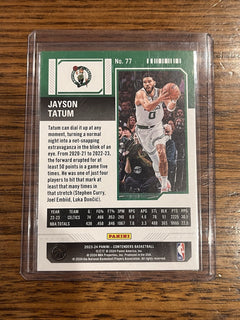 Panini Contenders 2023 24 Game Ticket Jayson Tatum Boston Celtics 772