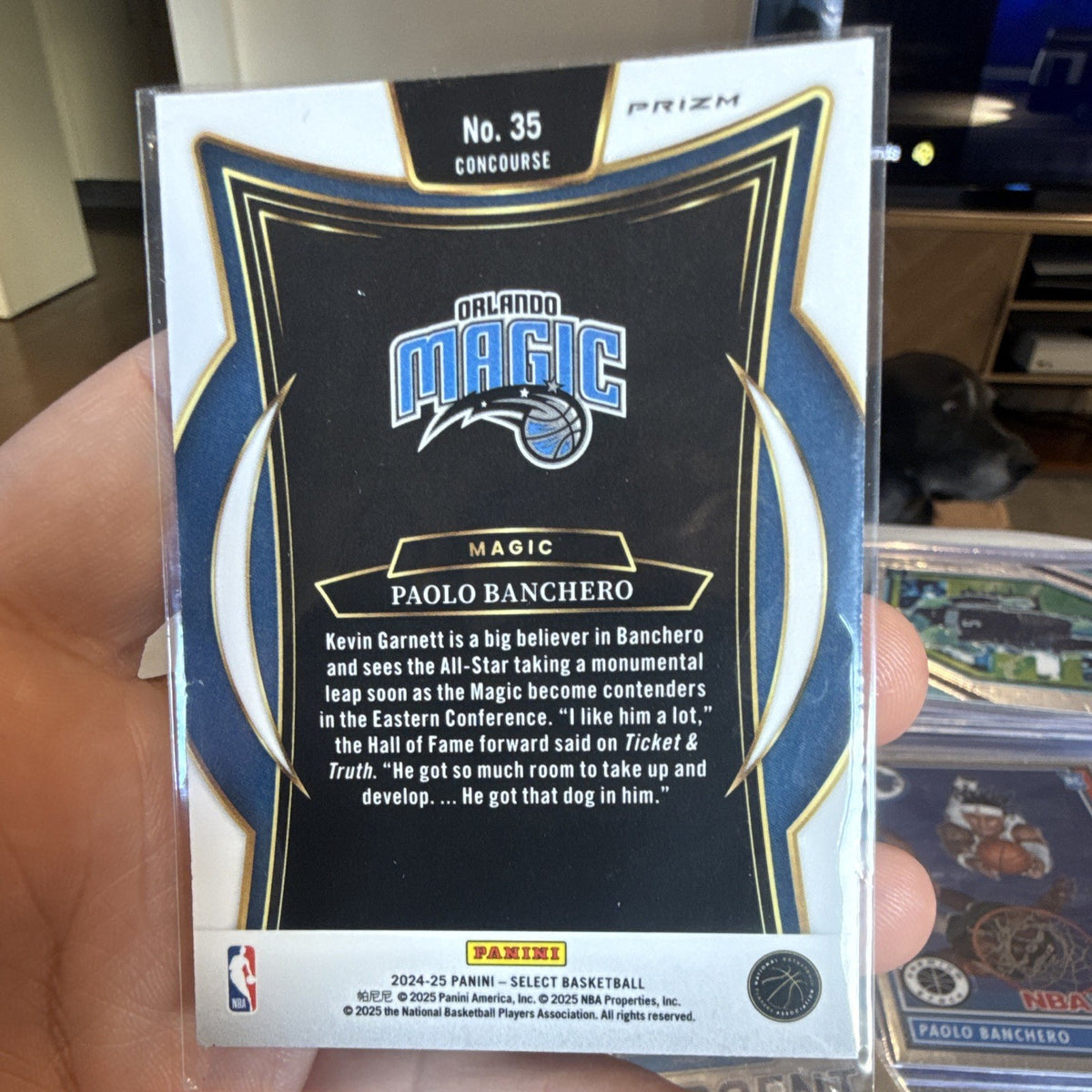Panini Select 2024 25 Paolo Banchero Orlando Magic #35 Concourse Blue Prizm1