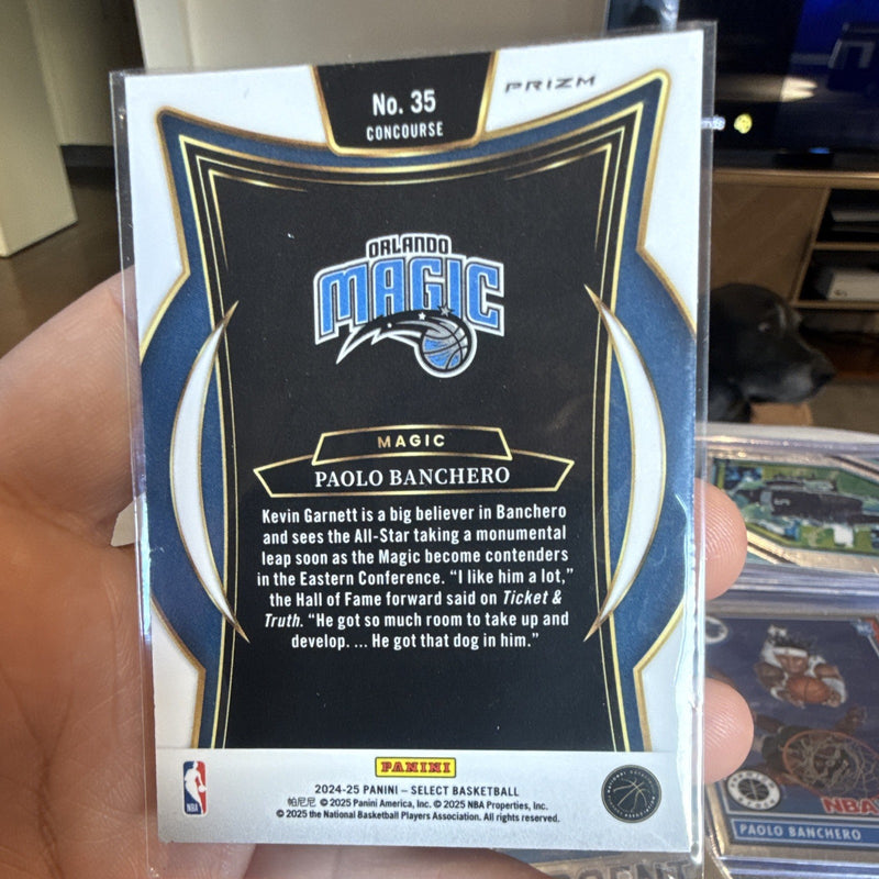 Panini Select 2024 25 Paolo Banchero Orlando Magic #35 Concourse Blue Prizm1