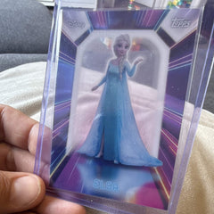 Topps Disney Neon 2026 Illuminated Neon Lights Elsa NPL 8 Trading Card2
