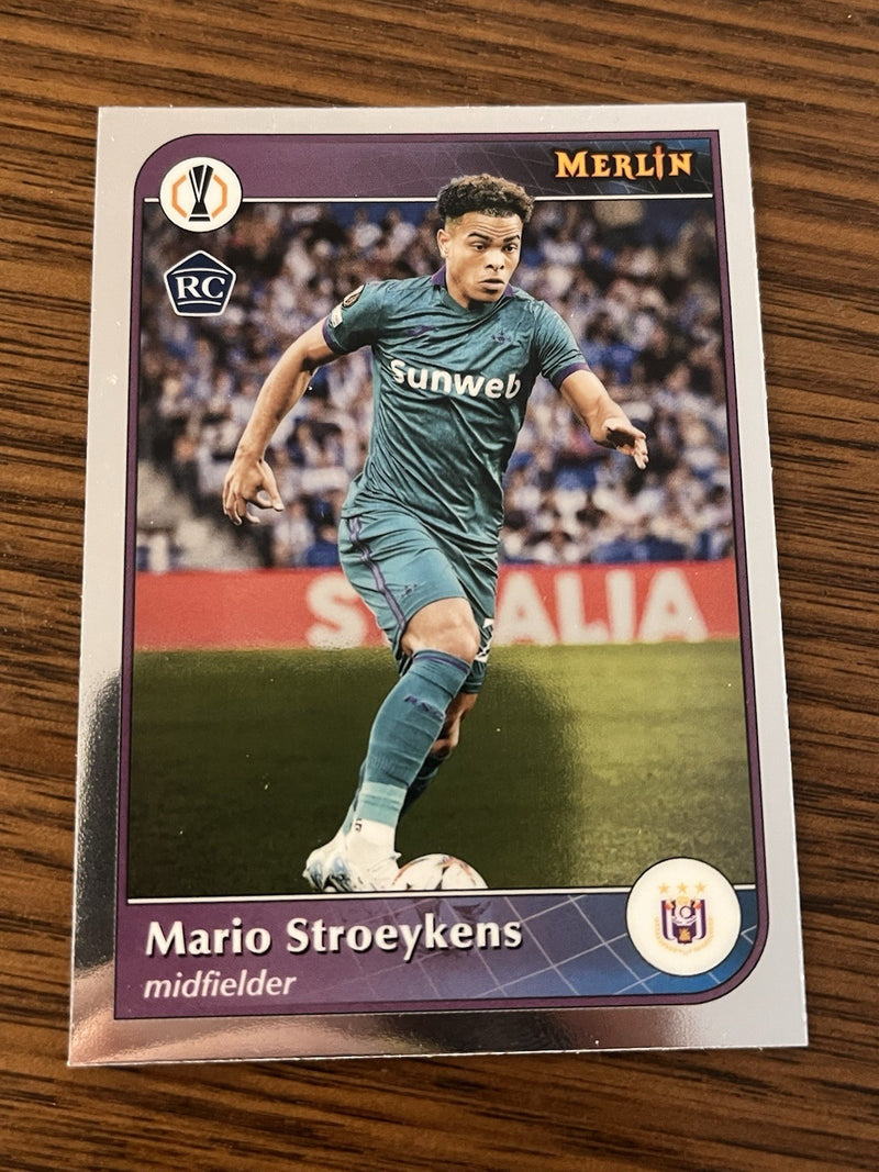 Topps Mario Stroeykens Rookie Merlin Collections UEFA Europa League RSC 1211