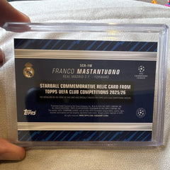 Topps Franco Mastantuono SCR FM Starball Relic RC Real Madrid 2025/263