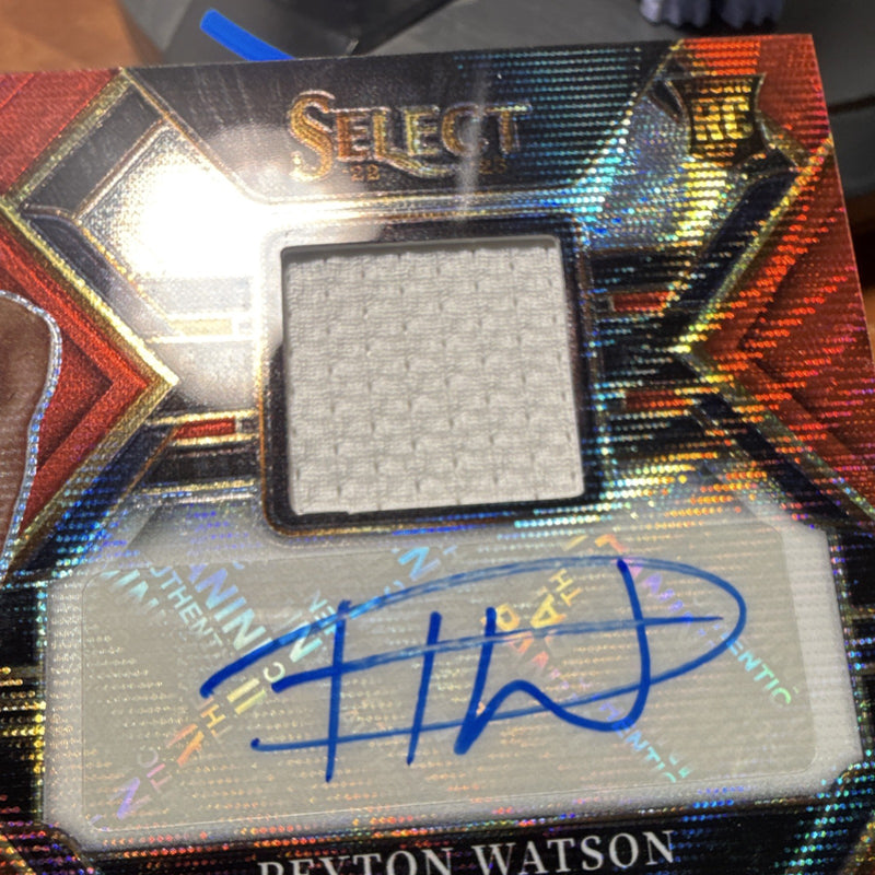 Panini Select Prizm Rookie Auto Patch Peyton Watson Denver Nuggets RJA PYW2