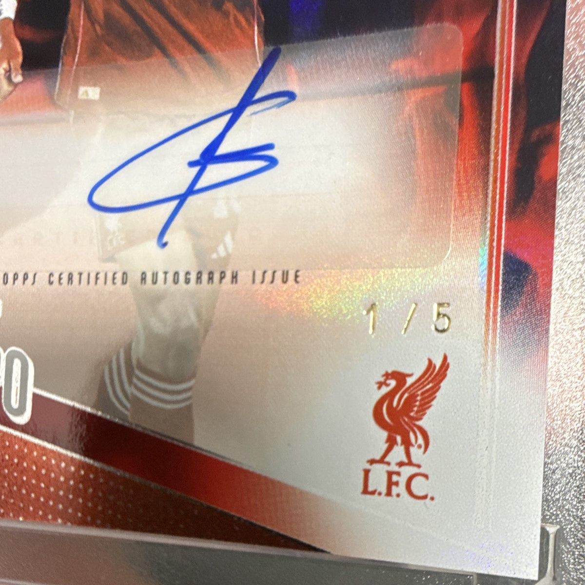 Topps UEFA Club Competitions 2025/26 Cody Gakpo Auto 1/5 BA-CG Liverpool1