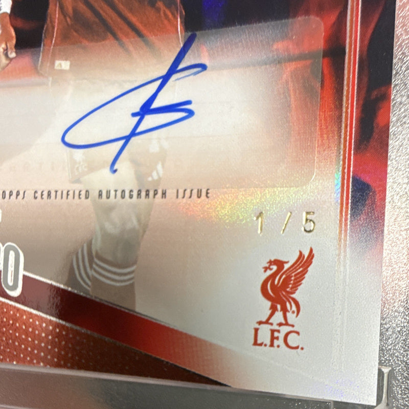 Topps UEFA Club Competitions 2025/26 Cody Gakpo Auto 1/5 BA-CG Liverpool1