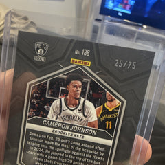 Panini Mosaic Cameron Johnson Brooklyn Nets #188 Red Prizm 25/75 2023 244