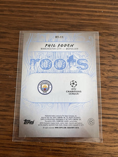 Topps Roots Insert RT 11 Phil Foden Manchester City UEFA Champions League 20262