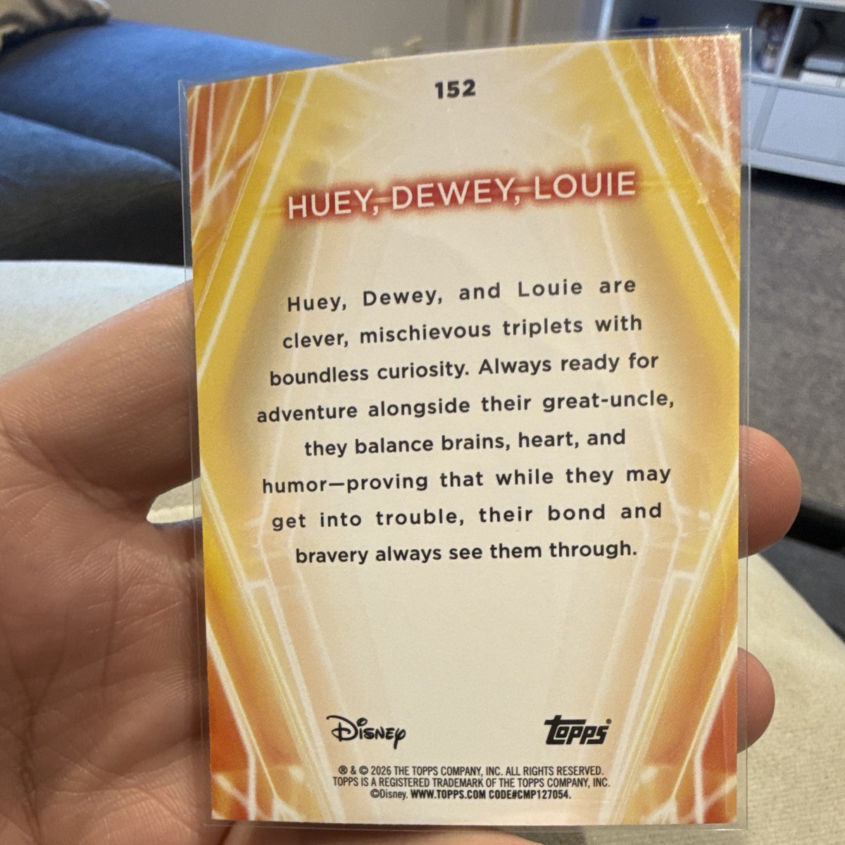 Topps Disney 100 Huey, Dewey, Louie Insert Card #152 Non-Sport 2023 EN1