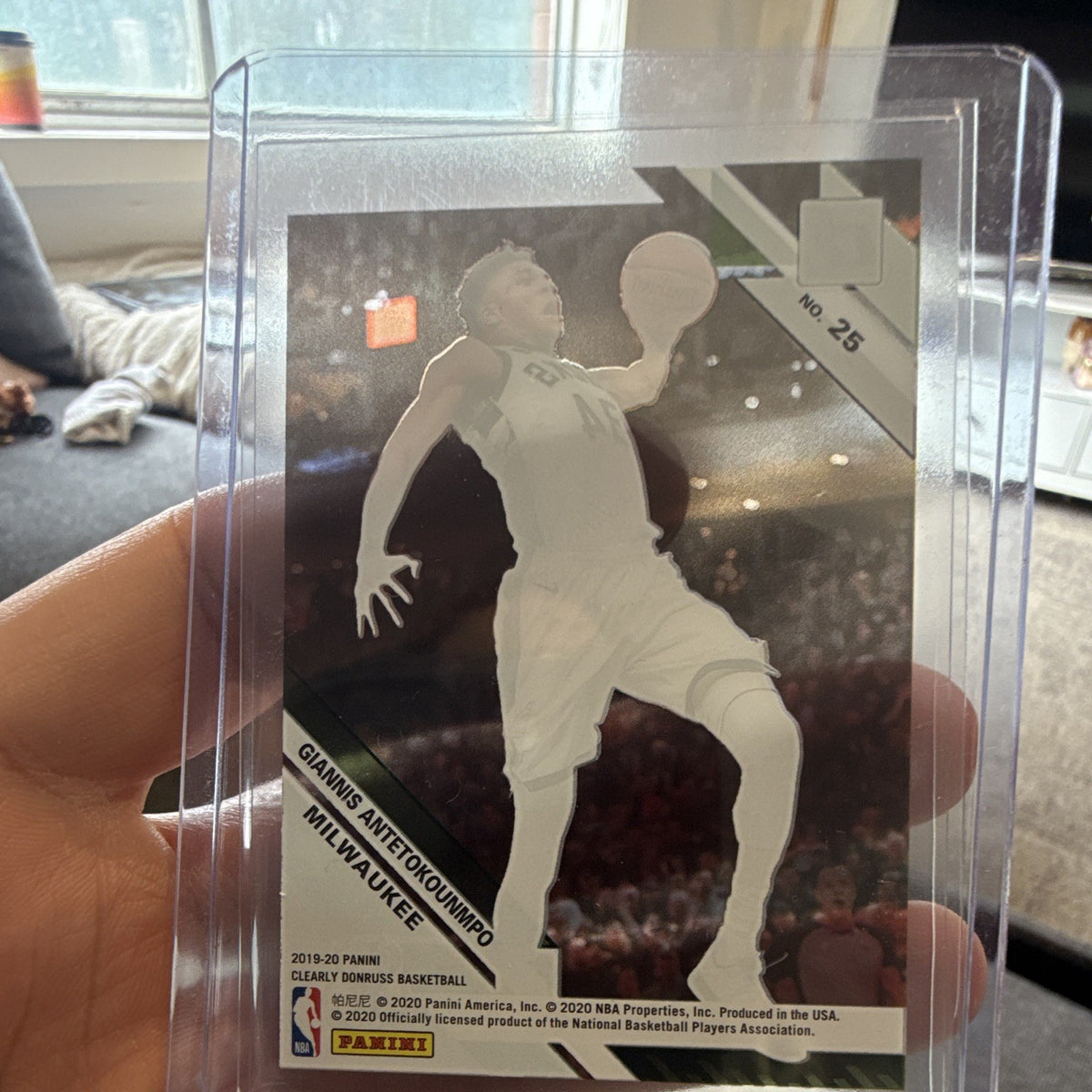 Panini Giannis Antetokounmpo 2019 20 Clearly Donruss #25 Bucks Base Set1