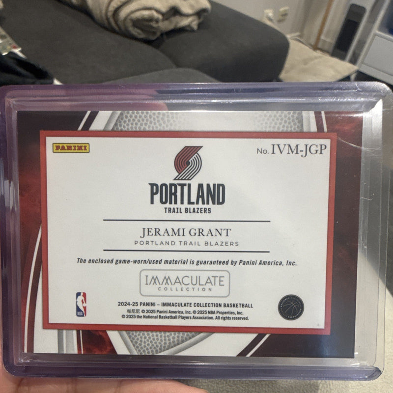 Panini Immaculate 2024 25 Jerami Grant Patch IVM JGP Portland 01/152