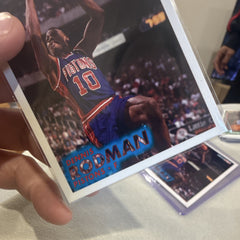 Fleer 1993 94 Dennis Rodman Base Set #64 Detroit Pistons NBA Card2