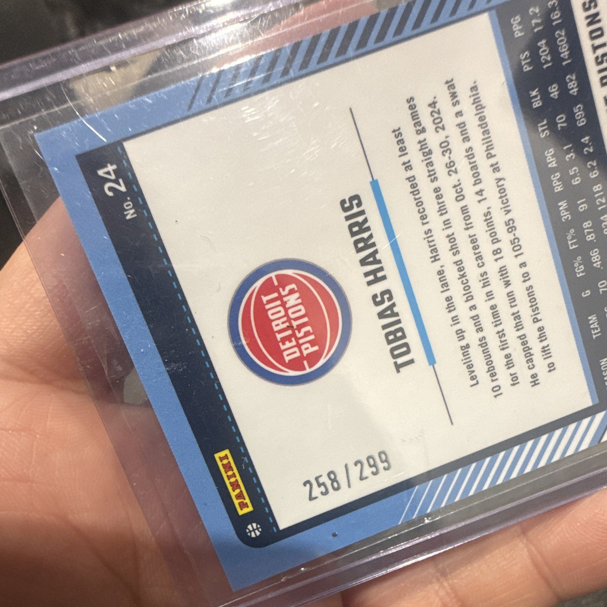 Panini Donruss Optic 2024 25 Tobias Harris Pistons #24 Red /2993