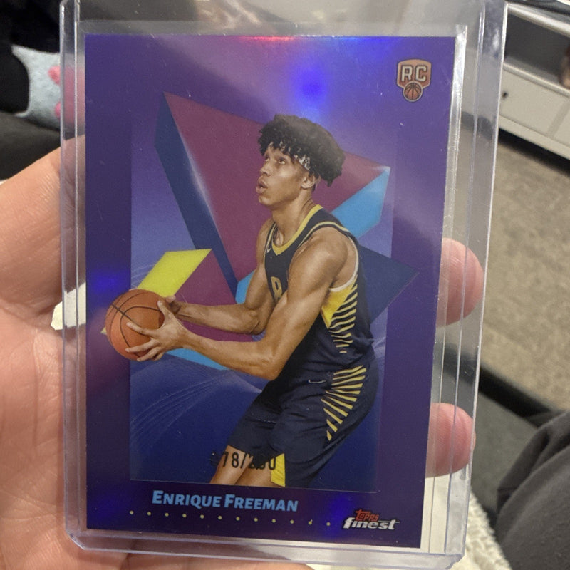 Enrique Freeman Topps Finest Rookie Purple 78/200 #39 Indiana Pacers0