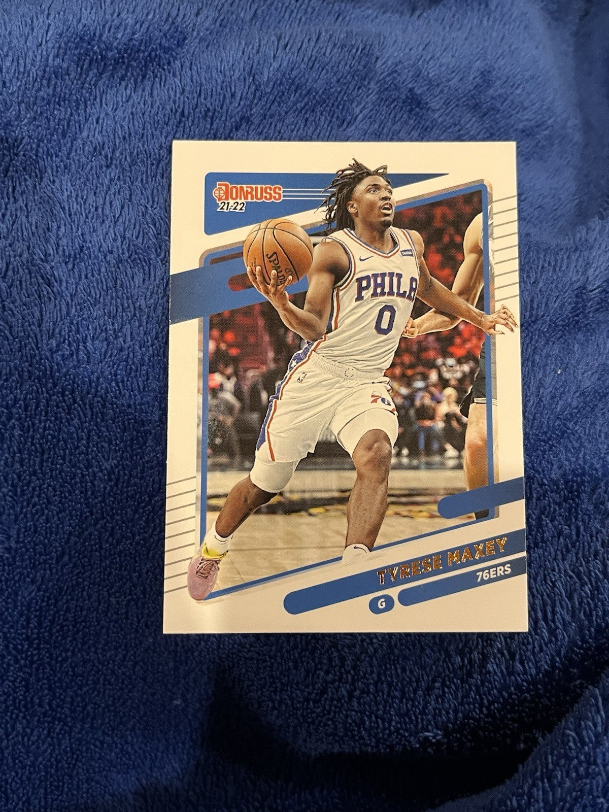 2021 22 Panini Donruss Tyrese Maxey Base Set Philadelphia 76ers #480