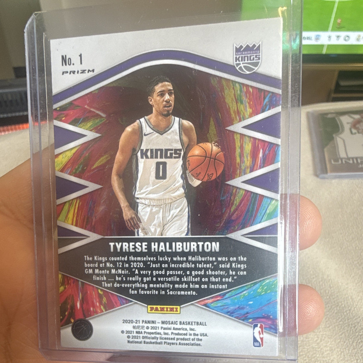 Tyrese Haliburton Introductions 2020 21 Panini Mosaic   Prizm No. 11