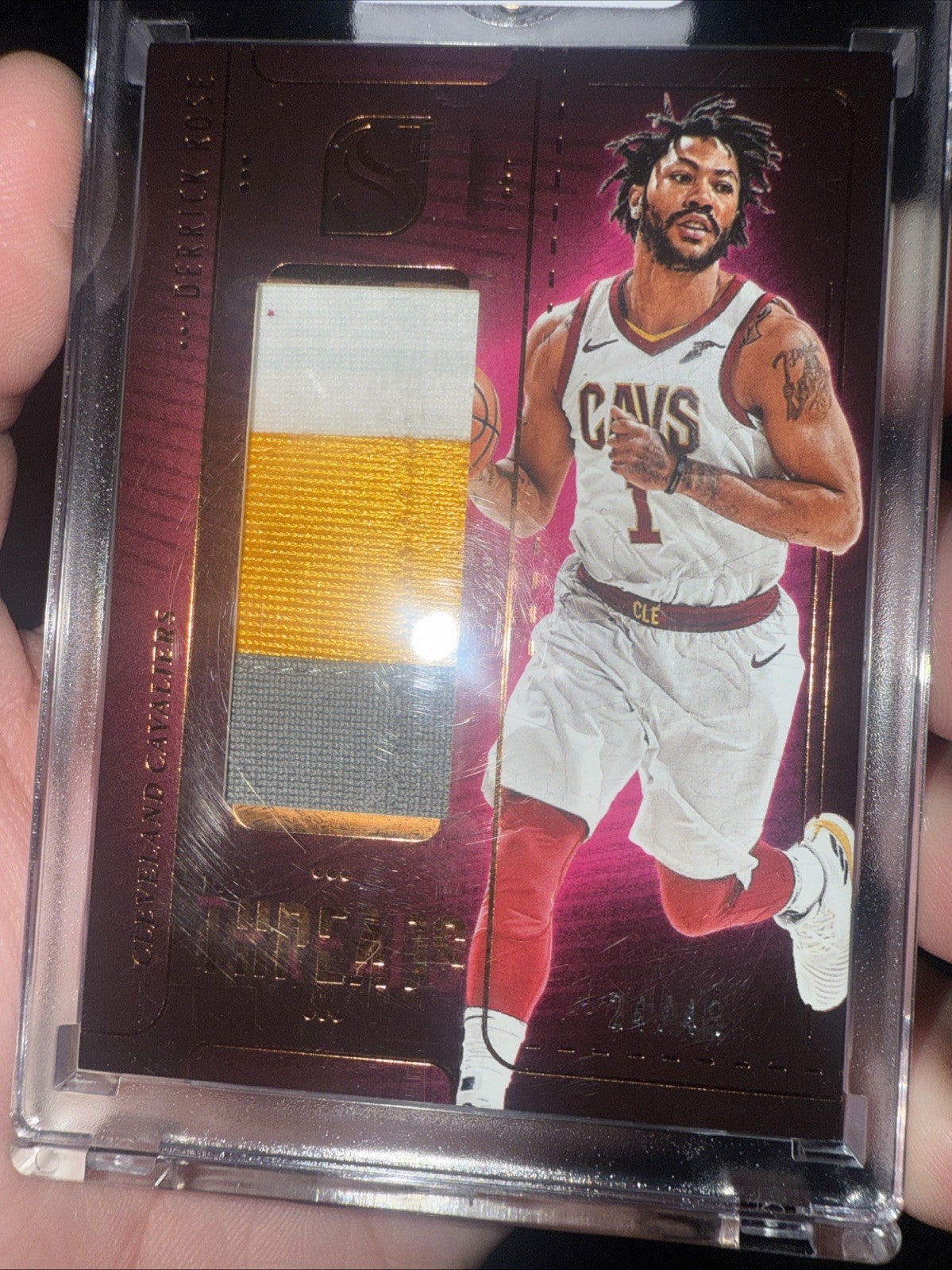 2024 25 Panini Silhouette Threads Derrick Rose Bronze parallel0