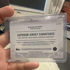 Topps 2023/24 Royalty Rayan Rupert SJS RR RC Auto Jersey 64/99 Trail Blazers1