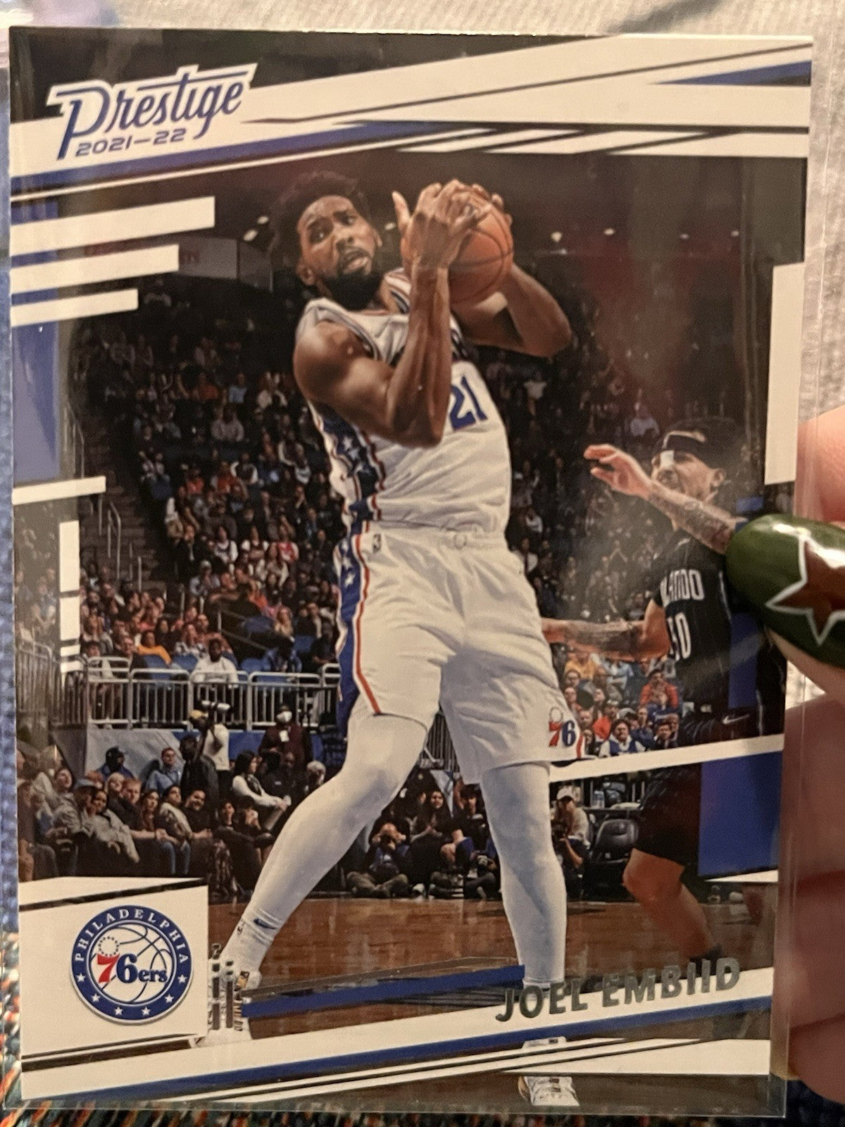 Panini 2021 22 Chronicles Prestige Basketball Joel Embiid Base #72 76ers1