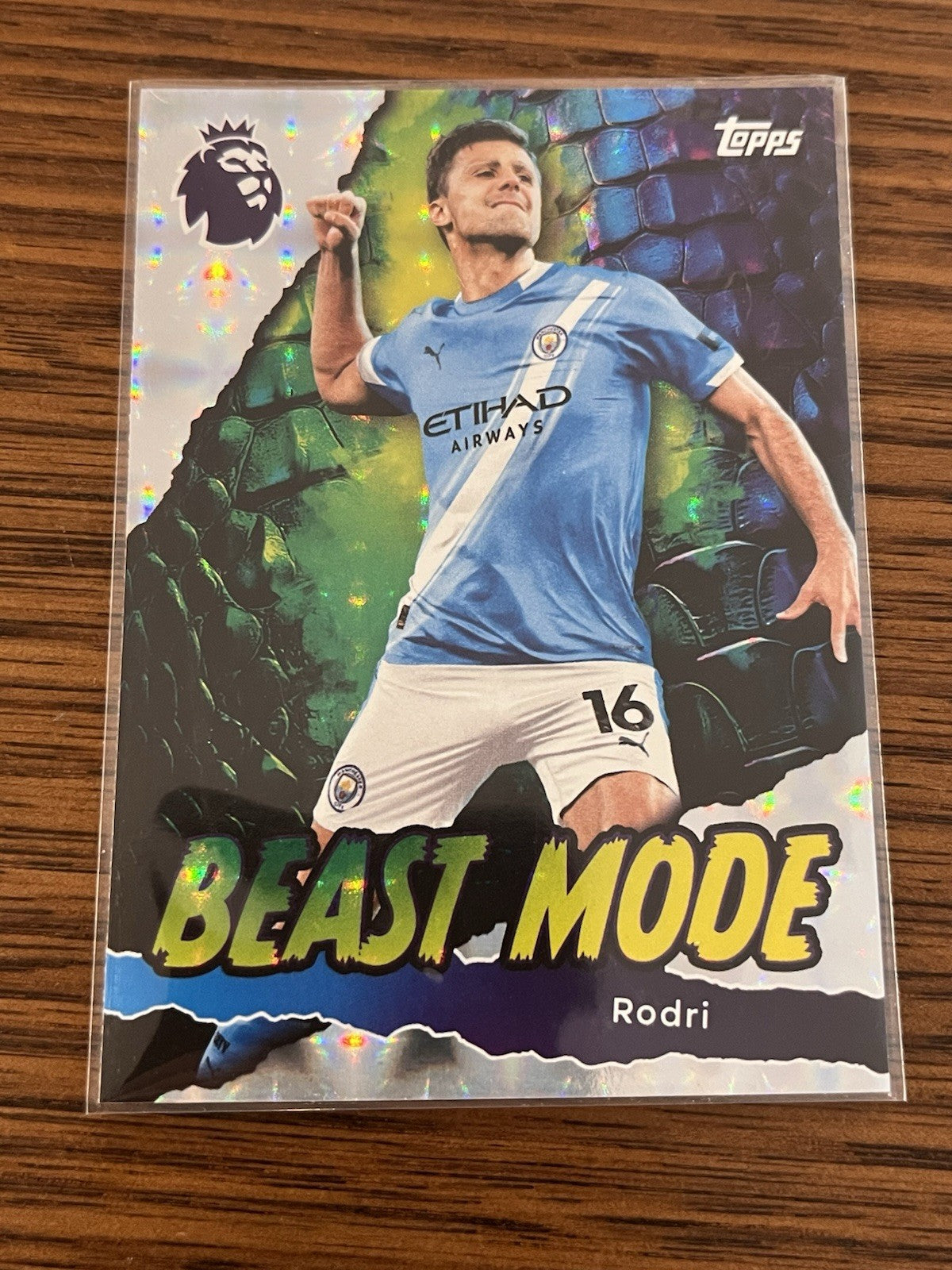 Topps Premier League Rodri Beast Mode Insert Manchester City 2025/26 #4311