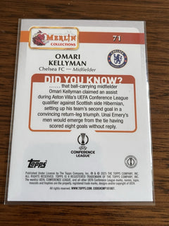 Topps Omari Kellyman Rookie Merlin Collections Chelsea FC #712