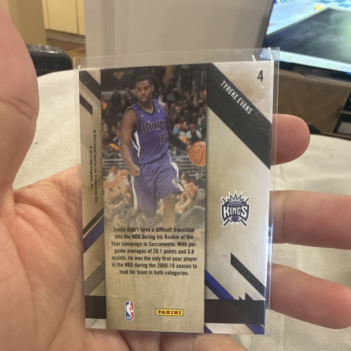 Panini Prestige 2010 11 Stars of the NBA #4 Tyreke Evans Kings Insert1