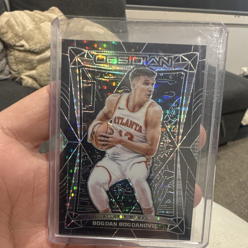 Panini Obsidian Cosmic Insert Bogdan Bogdanovic Atlanta Hawks No. 400
