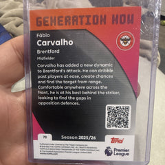 Topps Fábio Carvalho Generation Now Insert Premier League 2025/26 #70 Brentford1