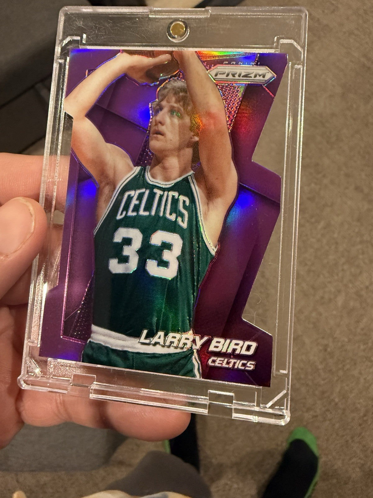 Panini Prizm 2014 15 Larry Bird Purple Prizm #232 Celtics 070/1394