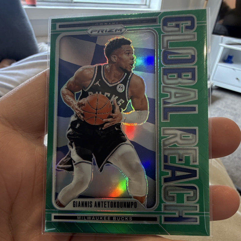 Panini Prizm 2024 25 Global Reach No. 4 Giannis Antetokounmpo Bucks0