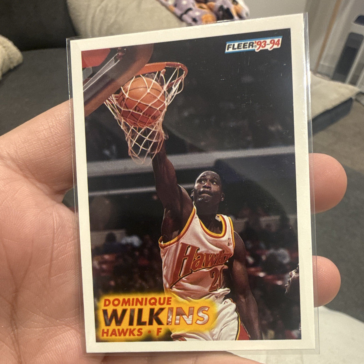 Fleer 1993 94 Base Set #7 Dominique Wilkins Atlanta Hawks NBA Basketball Card0