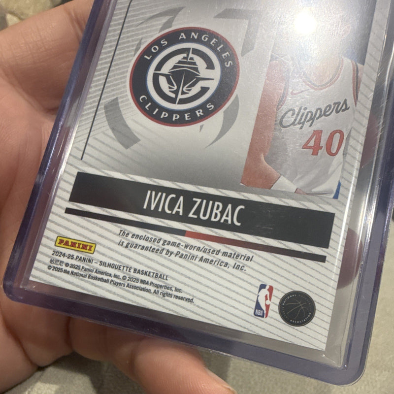 Ivica Zubac Jumbo Memorabilia Panini Silhouette 2024 25 JM IVZ 14/494