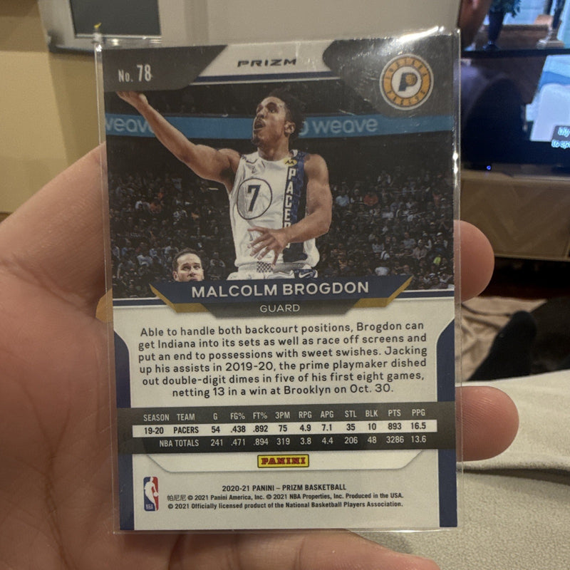Panini 2020 21 Prizm Basketball Malcolm Brogdon Parallel #78 Pacers NBA1