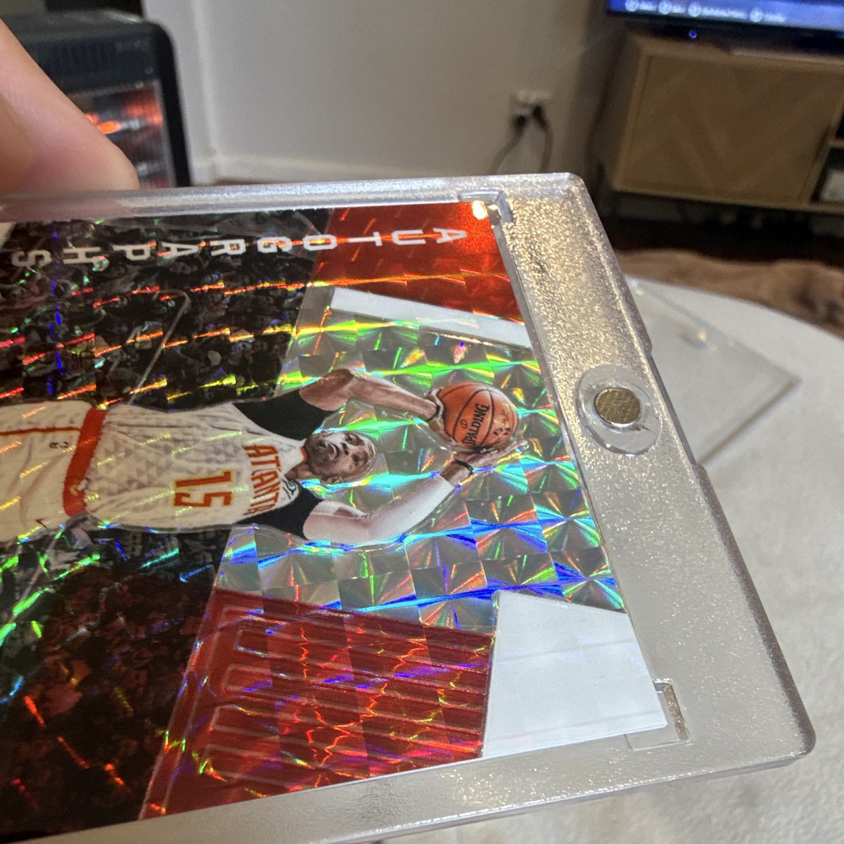 Panini Mosaic 2019 20 Vince Carter Auto Prizm AM VCT Atlanta Hawks4