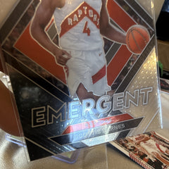 Panini Prizm 2021 22 Emergent #13 Scottie Barnes Rookie Insert Toronto Raptors3