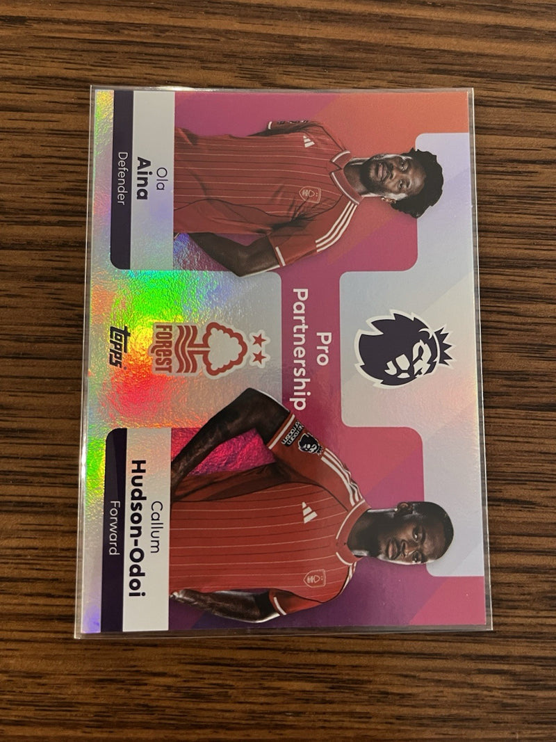 Topps Pro Partnership Insert Ola Aina/Hudson Odoi Nottingham Forest #3751