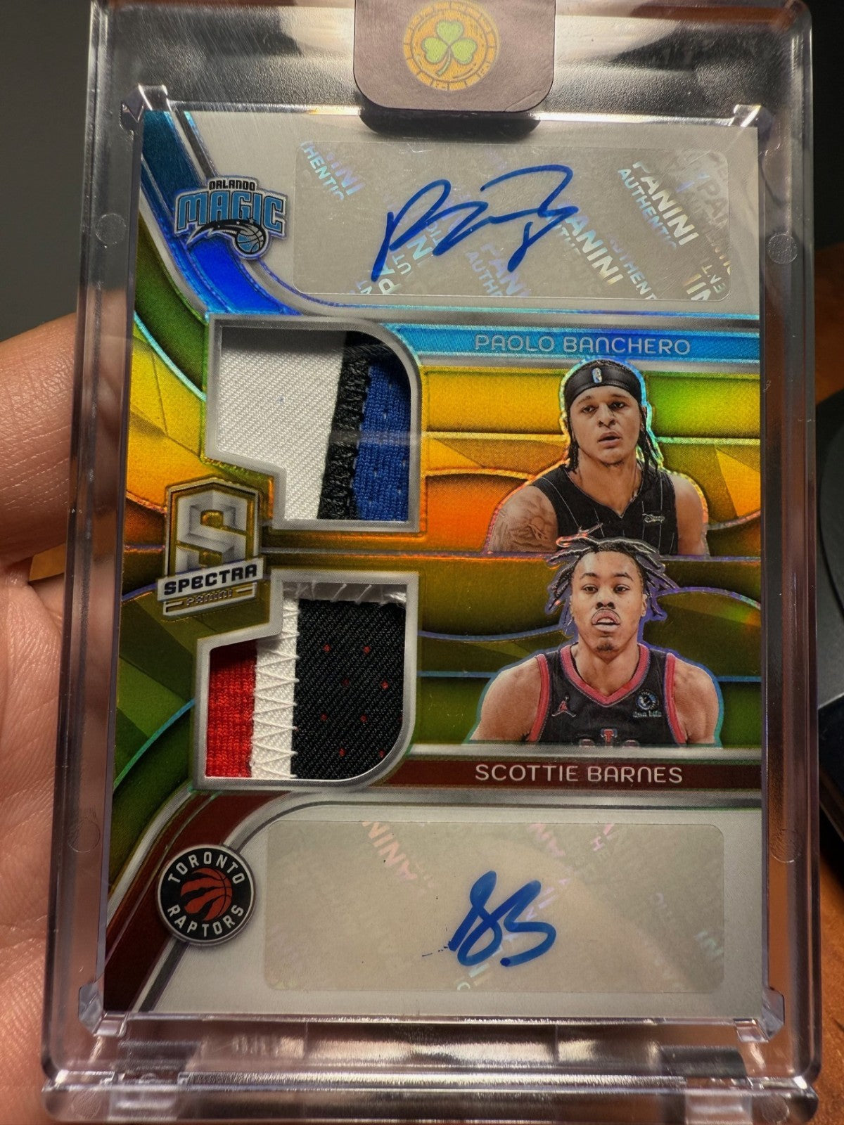 Panini Dual Patch Autograph Paolo Banchero & Scottie Barnes /100