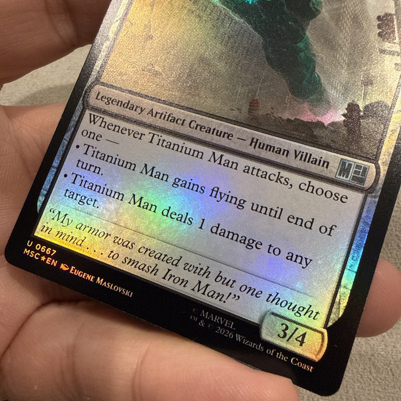 Titanium Man Uncommon Marvel Foil U 0667 Magic: The Gathering MTG3