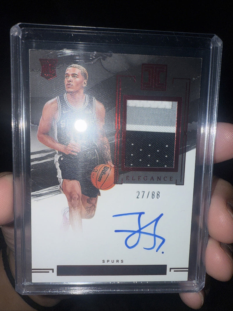 2022 23 Panini Impeccable Elegance Rookie Jersey Autograph Jeremy Social0