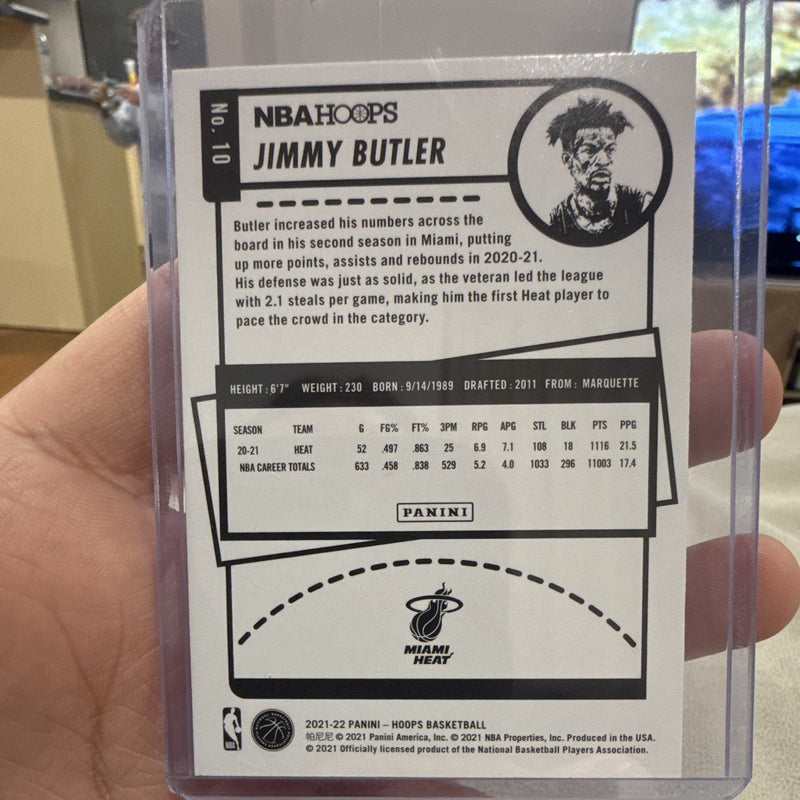 Panini Hoops 2021 22 Jimmy Butler Base Set Miami Heat #10 Basketball Card1